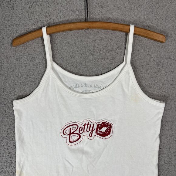 Universal Studios Made With A Kiss Betty Boop Women’s Fits Small Tank Top Retro - Picture 2 of 16